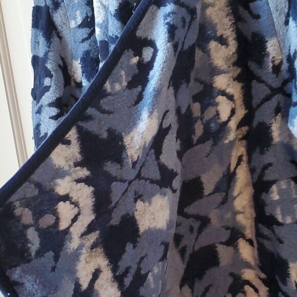 NWT LUCKY BRAND KNIT CARDIGAN BLUE WATERFALL FRONT SIZE MEDIUM BOJO BOHEMIAN - Picture 5 of 9